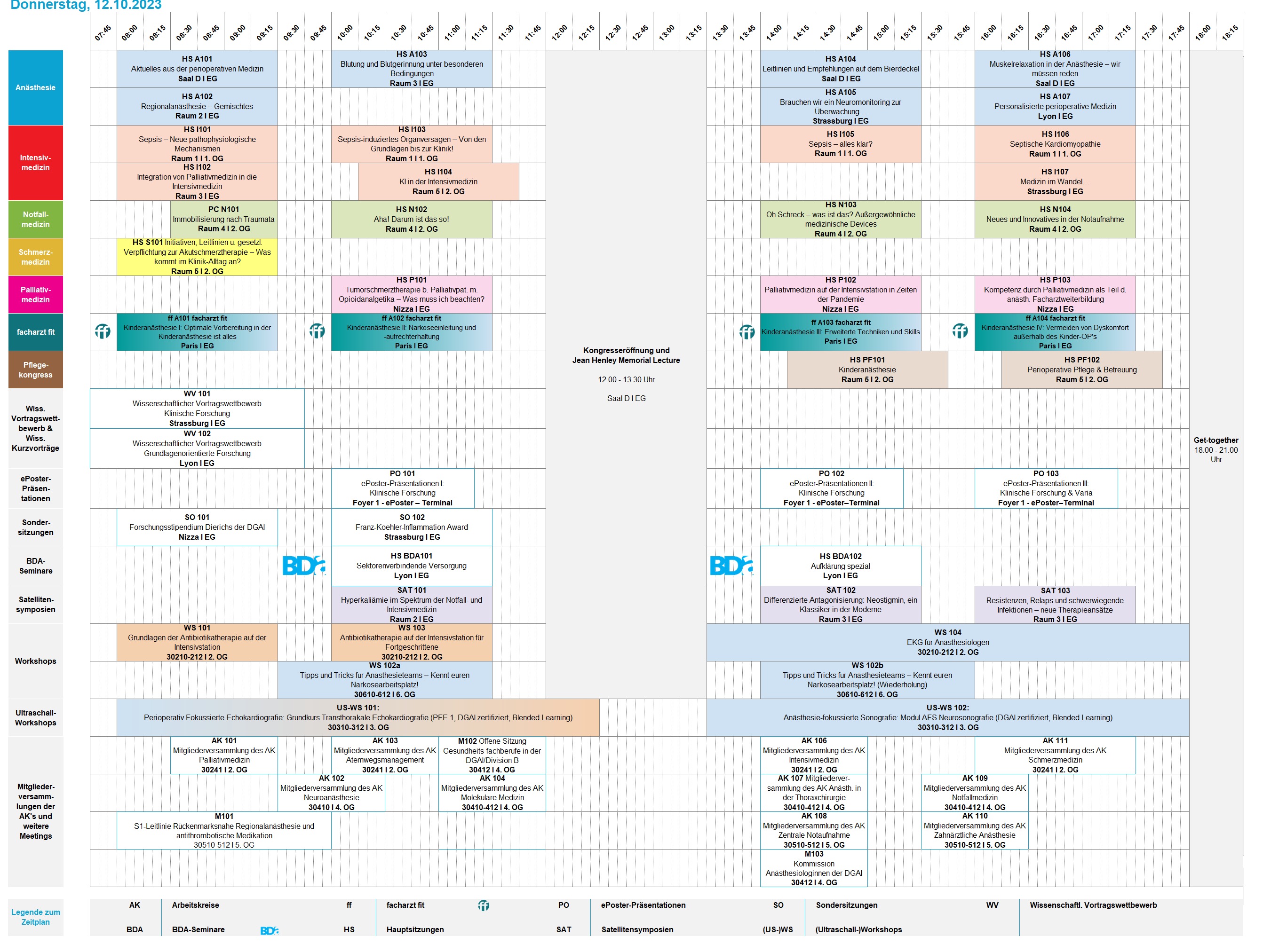 Timetable